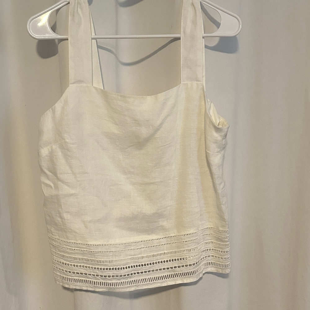 Elie Tahari Cream Tank Top